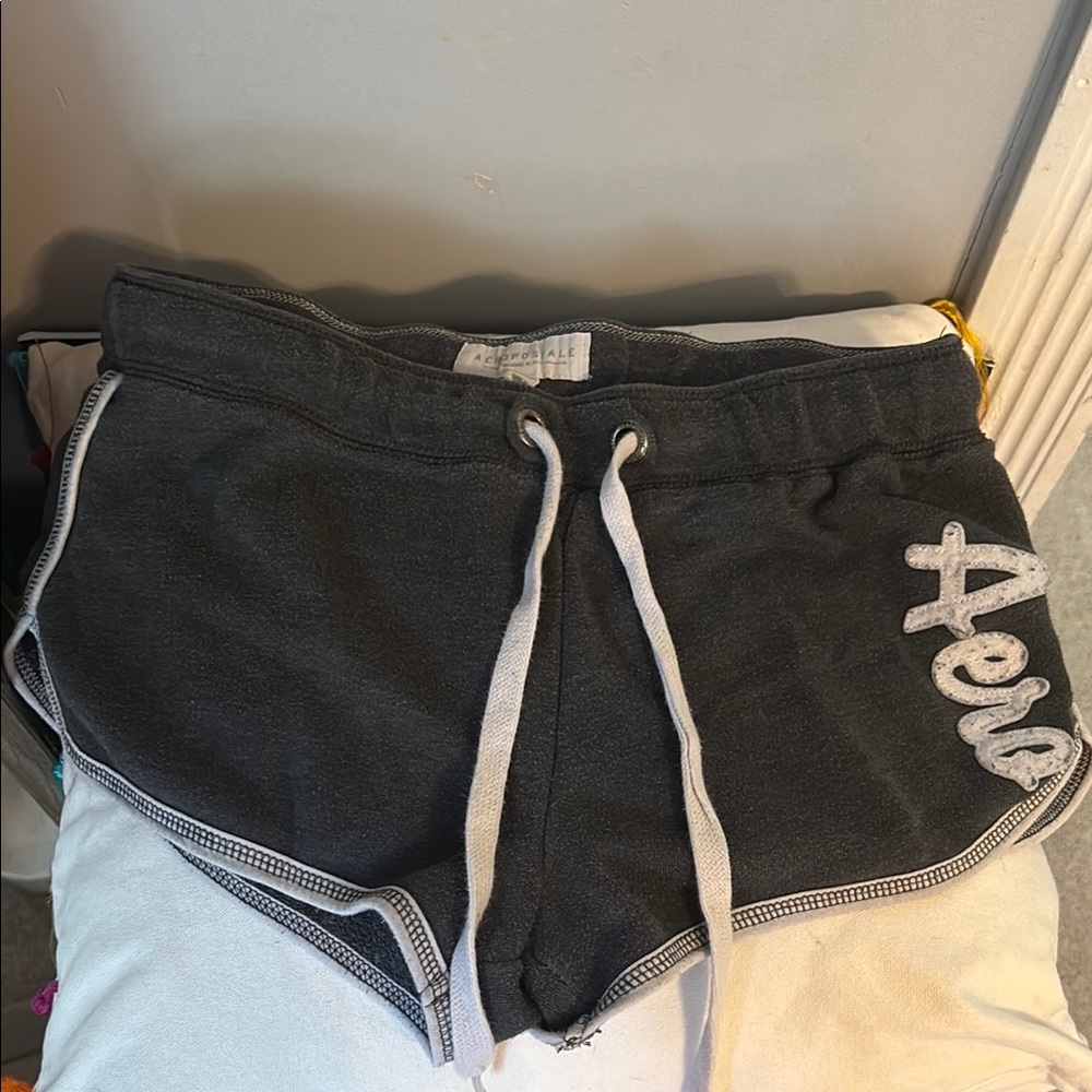 Aeropostale Black and White Athletic Shorts